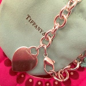 Authentic Tiffany & Co. sterling heart bracelet